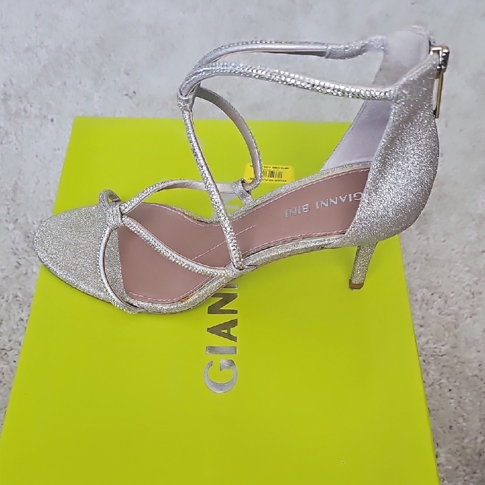 Gianvito Rossi Glittering Silver Heels
